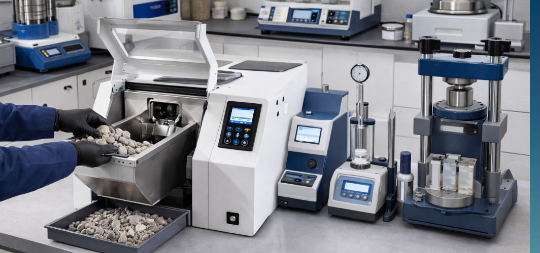 Equipos de preparación de muestra y ensayos físicos